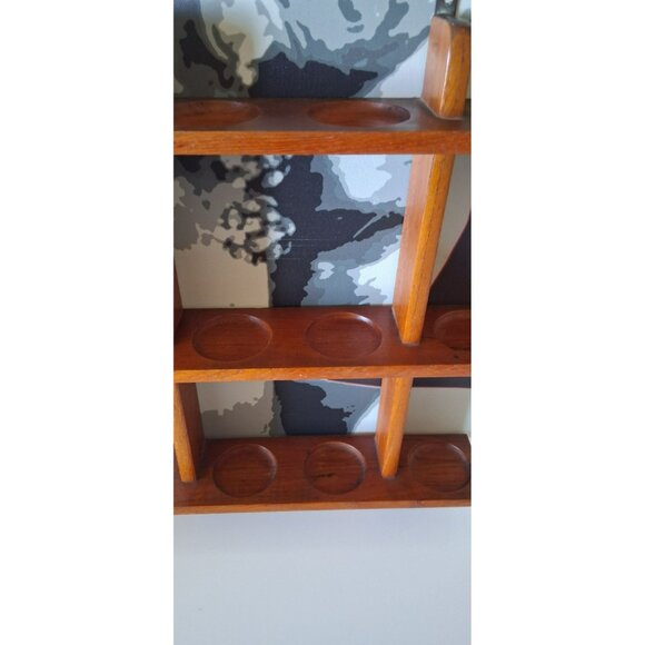 Danish Modern Twelve Jar Teak Spice Rack Holder by Digsmed RACK ONLY - Picture 8 of 16